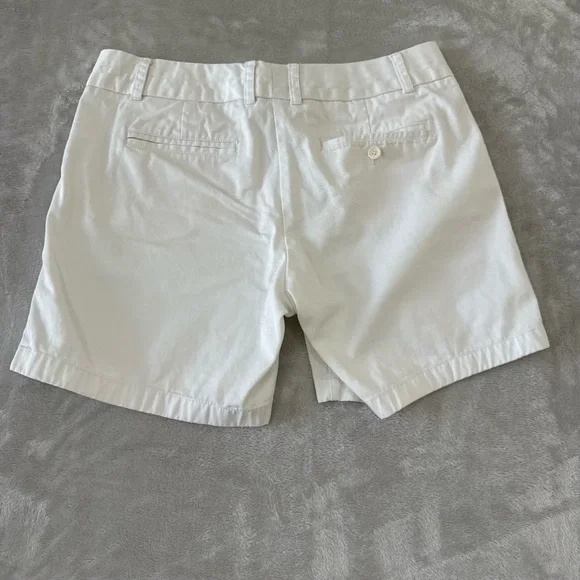 J.Crew Women's Chino Shorts Size 10 White Classic Casual Summer - Picture 1 of 5